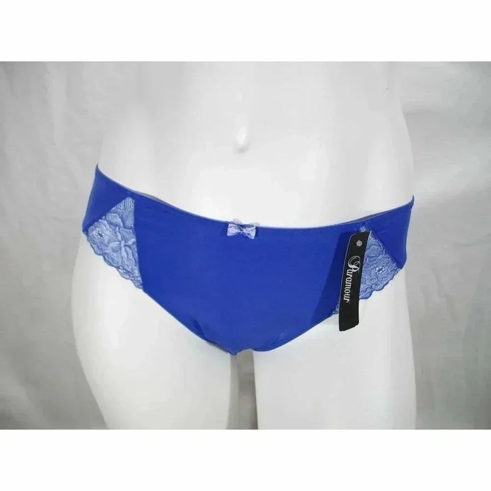 SMALL Paramour 635946 by Felina Madison Bikini Panty Amparo Blue NWT